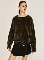 Oasap Casual Loose Fit Pullover Knit Sweater
