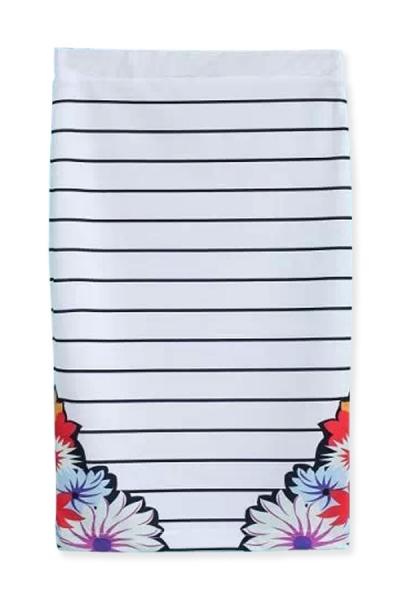 Oasap Simply Striped Sheath Skirt