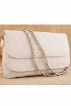 Oasap Chic Double-layered Flaps Check Shoulder Bag