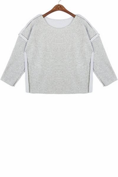 Oasap Raw Fleece Sweatshirt