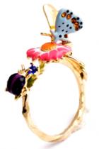 Oasap Fashion Metallic Women Flower Butterfly Ladybird Ring