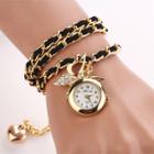 Oasap Fashion Chain Bracelet Wrist Watch With Pendant