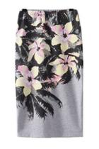 Oasap Classic Floral Bodycon Skirt