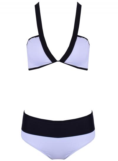 Oasap Two Pieces Color Block Bikini Swimwear