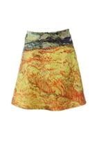 Oasap Colored Print A-line Mini Skirt