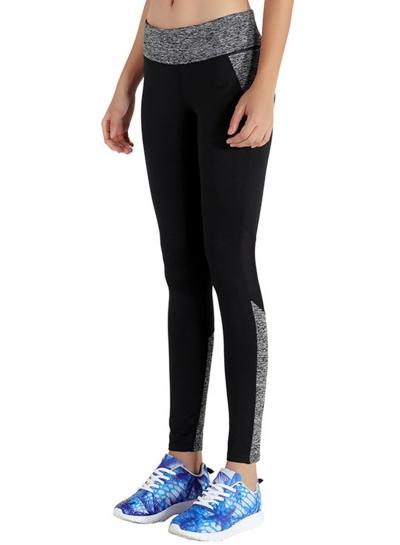 Oasap Color Block Wide Waistband Skinny Fit Acitve Leggings