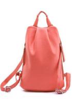 Oasap Candy-color Leather Backpack Bag
