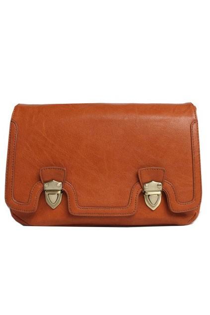 Oasap Korean Push Lock Zipped Shoulder Bag
