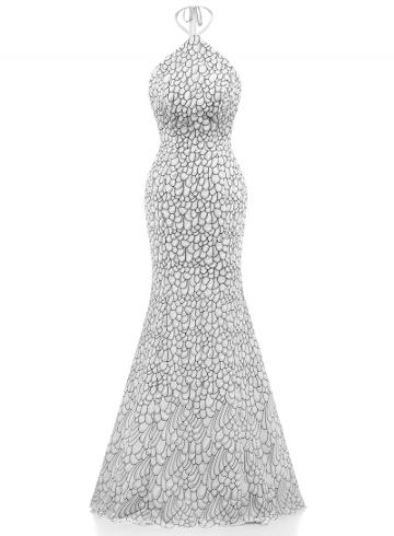 Oasap Elegant Halter Sleeveless Maxi Prom Dress