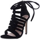 Oasap Open Toe Stiletto Heels Ankle Lace Up Gladiator Sandals
