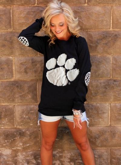 Oasap Fashion Long Sleeve Bear Paw Pullover Sweatshirt