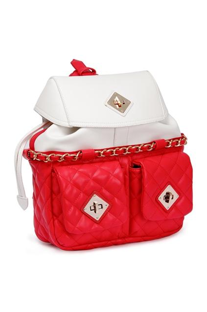 Oasap Diamond Shaped Stitching Drawstring Closure Shoulder Bag