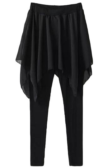Oasap Women's Fashion Chiffon Skirt Pants Culottes Leggings