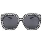 Oasap Unisex Adult Hollow Out Metal Frame Oversized Sunglasses