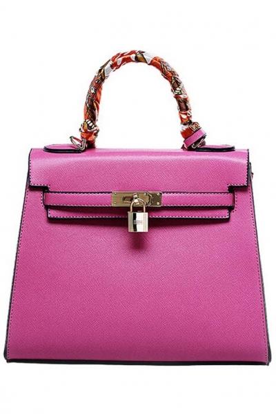 Oasap Fashion Faux Leather Tote Shoulder Bag