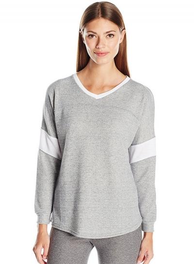 Oasap V Neck Letter Printed Pullover Loose Tee