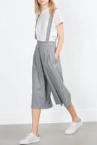 Oasap Casual Wide Leg Overalls Suspender Trousers