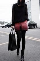 Oasap Fluffy Gradient Color Design Shorts