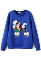 Oasap Cartoon Pattern Basic Woman Sweatshirt