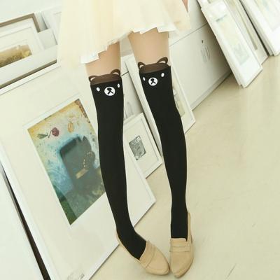 Oasap Fashion Bear Graphic Skinny Fit Leggings