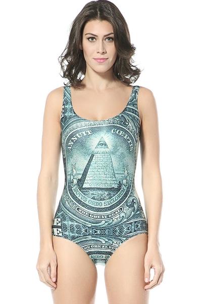 Oasap Dollar Sleeveless Spandex Bodysuits