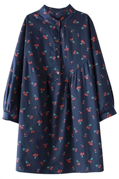 Oasap Casual Graphic Shift Shirt Dress