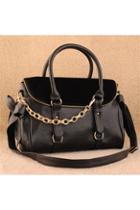 Oasap Vintage 2way Satchel With Horsehair Flap