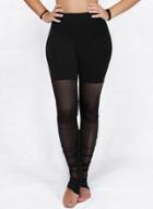 Oasap Women's Stretchy Skinny Ribbed Yoga Foot Leggings