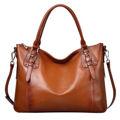 Oasap Elegant Genuine Leather Shoulder Bags Top-handle Handbags