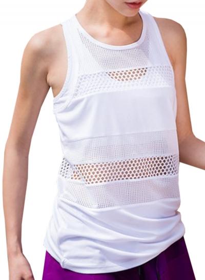 Oasap Women's Summer Hollow Out Running Yoga Sports Vest
