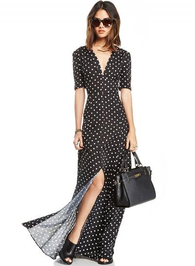Oasap Women Polka Dot Dress