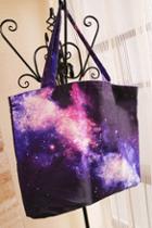 Oasap Square Shaped Colored Galaxy Print Handbag