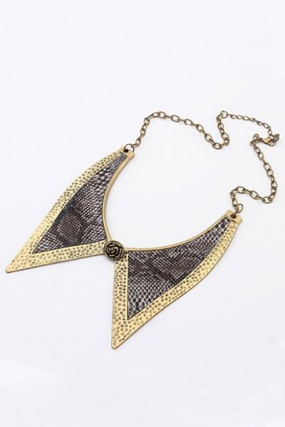Oasap Serpentine Bowknot Necklace