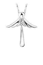 Oasap Pair Of Wings Pendant Necklace