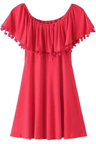 Oasap Gorgeous Off The Shoulder Mini Dress