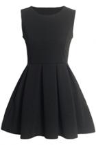 Oasap Fashion Sleeveless Structured Mini Dress