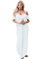Oasap Sassy Open Shoulder Maxi Dress