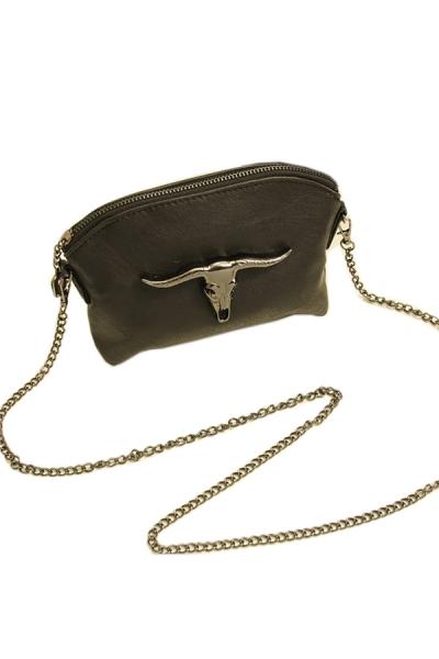 Oasap Metal Animal Trim Shoulder Bag
