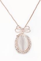 Oasap Femme Faux Stone Necklace