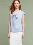 Oasap Bow Tie Short Sleeve Shirt