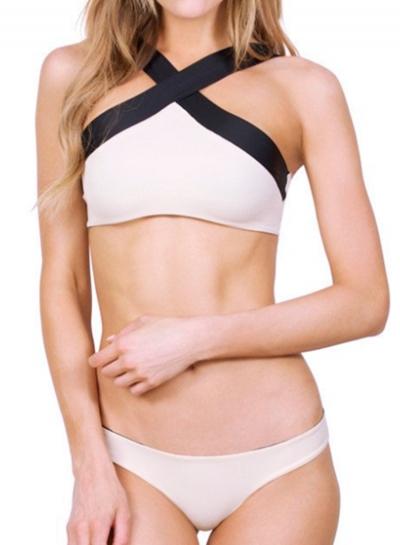 Oasap 2 Piece Cross Reversible Bikini Set