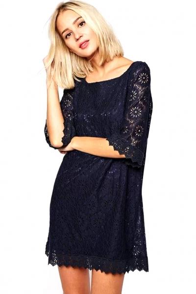 Oasap Sexy Crochet Lace Shift Dress