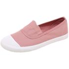 Oasap Women's Simple Round Toe Slip-ons Canvas Flat Shoes