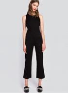 Oasap Simple Sleeveless Hollow Out Jumpsuit
