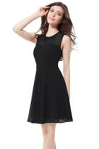 Oasap Vintage Sleeveless Padded Ruched Short Party Dress