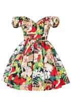 Oasap Floral High-waisted Graphic Bikini Beauty Princess Dress