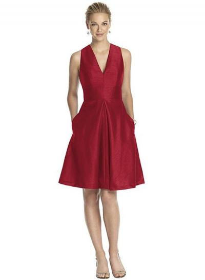 Oasap V Neck Sleeveless Cocktail Dress With Pockets