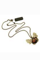 Oasap Exquisite Gem Detailed Butterfly Necklace