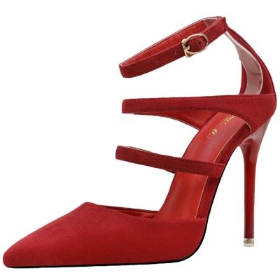 Oasap Pointed Toe Hollow Out Stiletto Heels Pumps