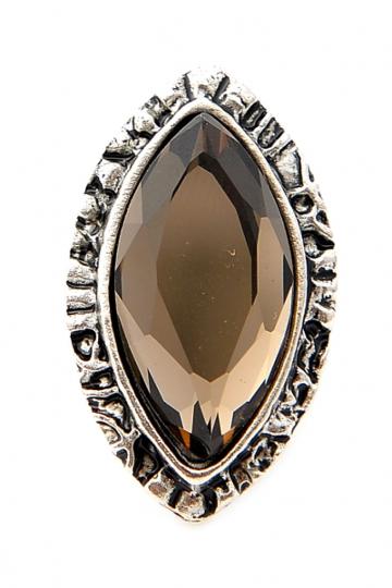 Oasap Vintage Black Faux Gemstone Ring